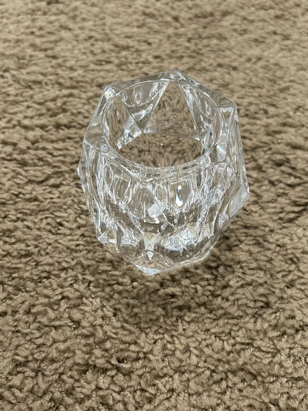 Partylite Clear Glass Vintage Candle Holder - Picture 2 of 3